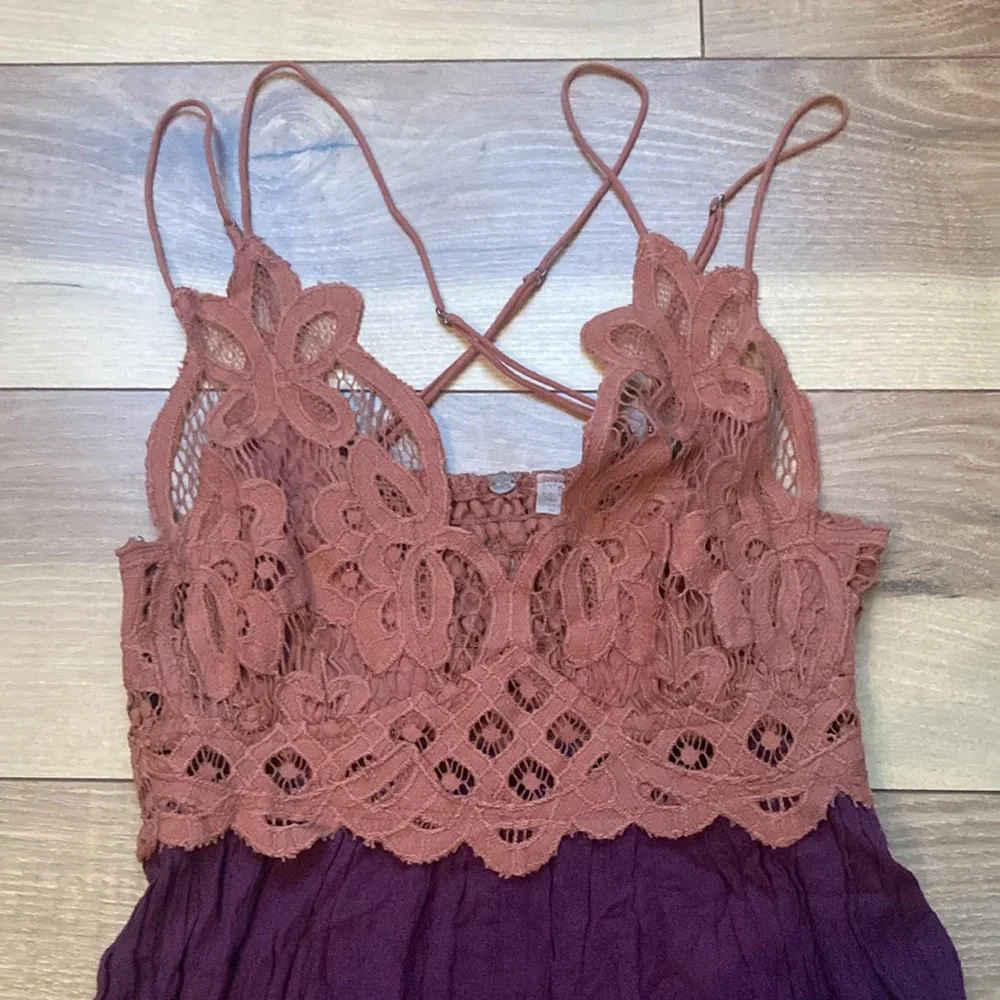 Free People Adella Mini Slip Dress